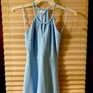 Candies baby blue halter dress XS